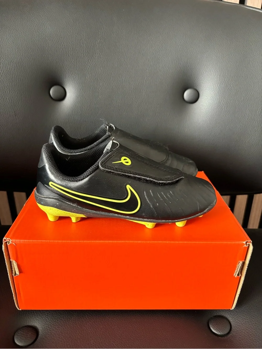 Nike Black with Volt Youth Soccer Cleats